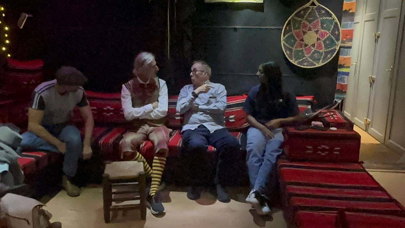 Guests talking during the evening